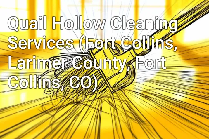 Quail Hollow Cleaning Services (Fort Collins, Larimer County, Fort Collins, CO)