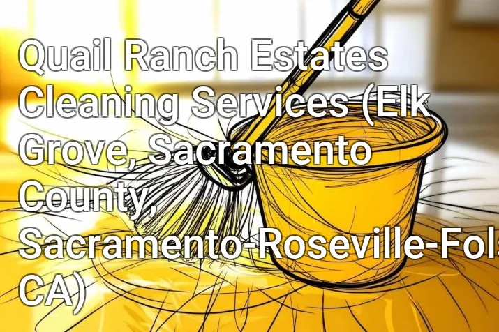 Quail Ranch Estates Cleaning Services (Elk Grove, Sacramento County, Sacramento-Roseville-Folsom, CA)