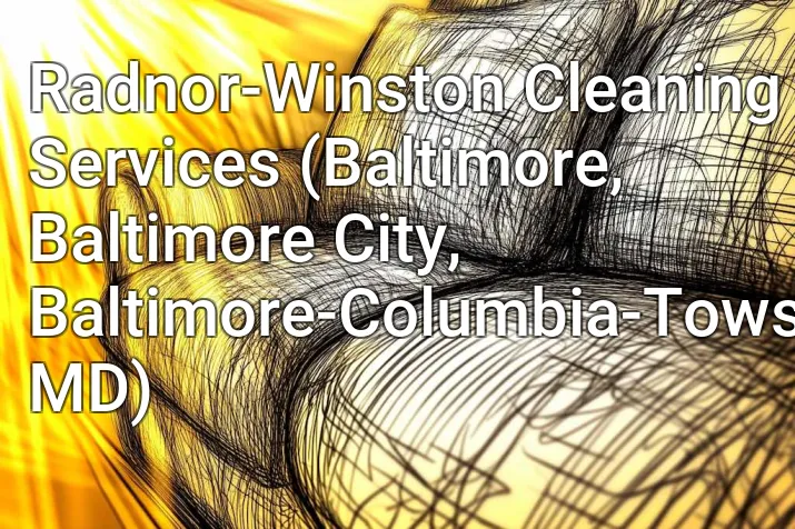 Radnor-Winston Cleaning Services (Baltimore, Baltimore City, Baltimore-Columbia-Towson, MD)