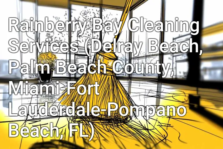 Rainberry Bay Cleaning Services (Delray Beach, Palm Beach County, Miami-Fort Lauderdale-Pompano Beach, FL)