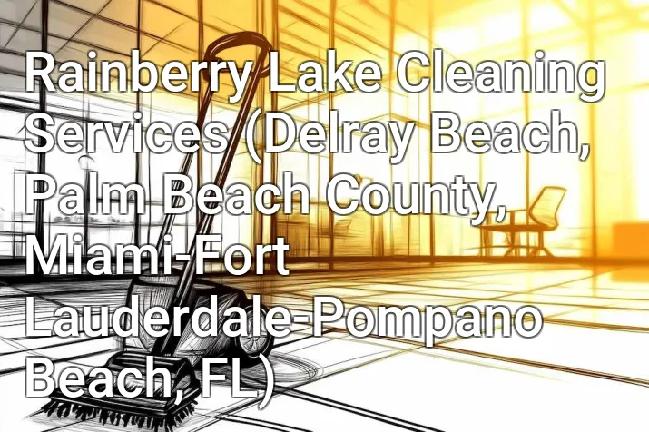 Rainberry Lake Cleaning Services (Delray Beach, Palm Beach County, Miami-Fort Lauderdale-Pompano Beach, FL)