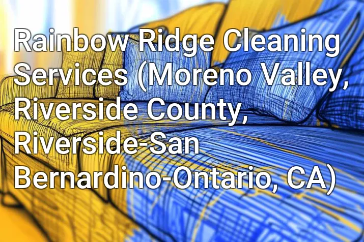 Rainbow Ridge Cleaning Services (Moreno Valley, Riverside County, Riverside-San Bernardino-Ontario, CA)