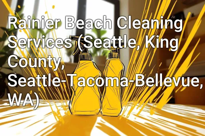 Rainier Beach Cleaning Services (Seattle, King County, Seattle-Tacoma-Bellevue, WA)