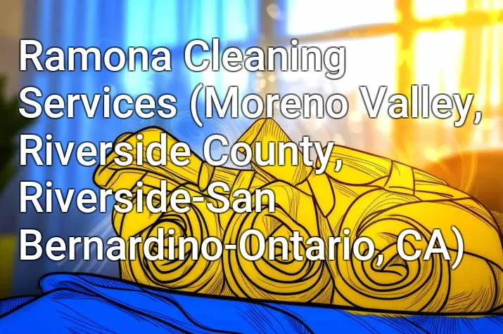 Ramona Cleaning Services (Moreno Valley, Riverside County, Riverside-San Bernardino-Ontario, CA)