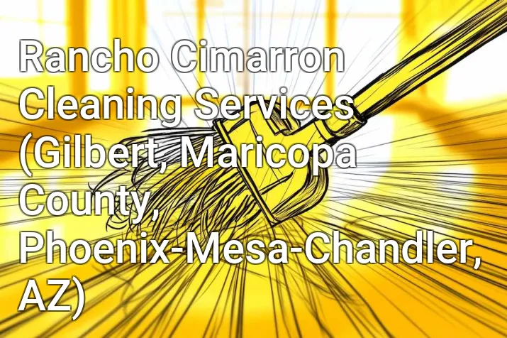 Rancho Cimarron Cleaning Services (Gilbert, Maricopa County, Phoenix-Mesa-Chandler, AZ)