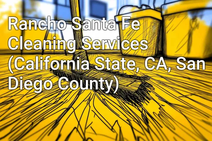 Rancho Santa Fe Cleaning Services (California State, CA, San Diego County)