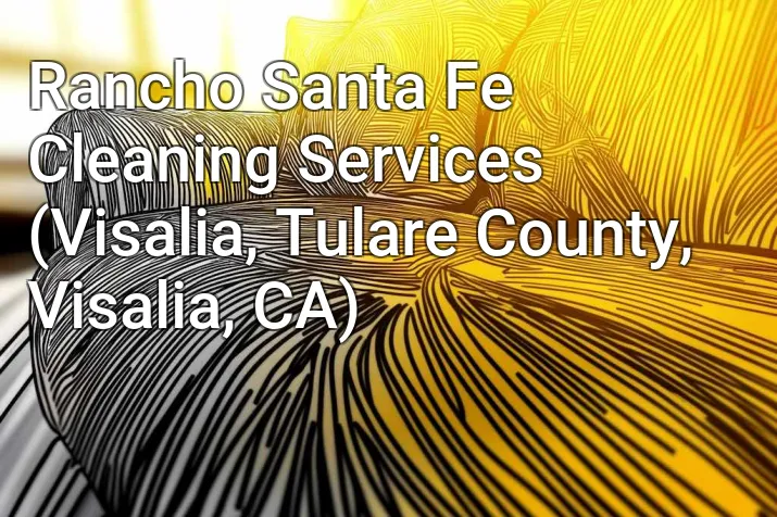 Rancho Santa Fe Cleaning Services (Visalia, Tulare County, Visalia, CA)
