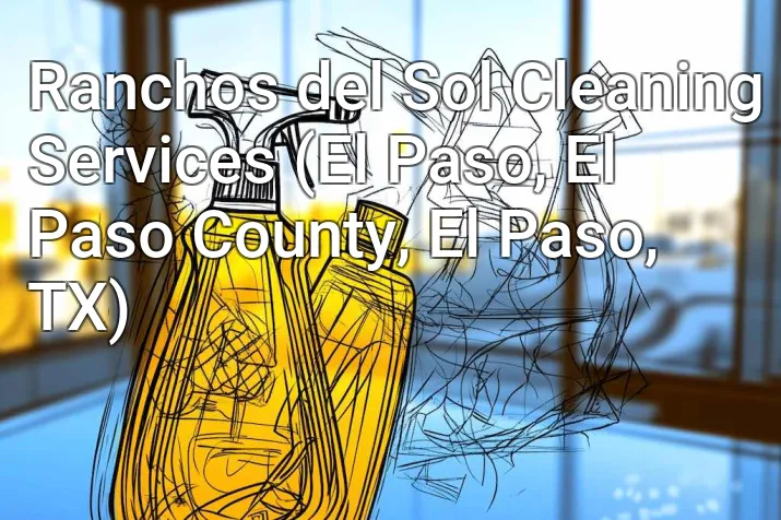 Ranchos del Sol Cleaning Services (El Paso, El Paso County, El Paso, TX)