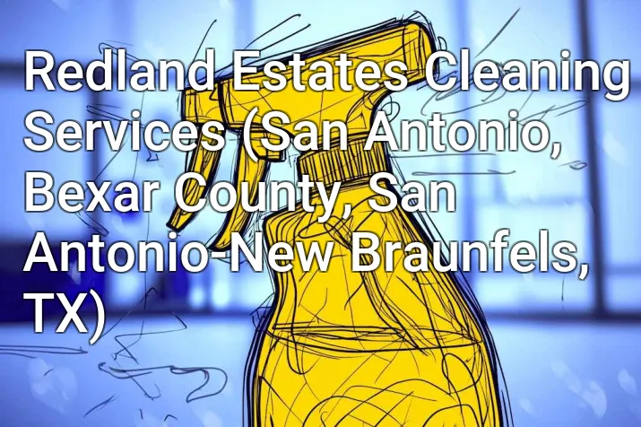 Redland Estates Cleaning Services (San Antonio, Bexar County, San Antonio-New Braunfels, TX)