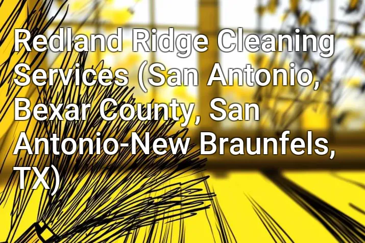 Redland Ridge Cleaning Services (San Antonio, Bexar County, San Antonio-New Braunfels, TX)