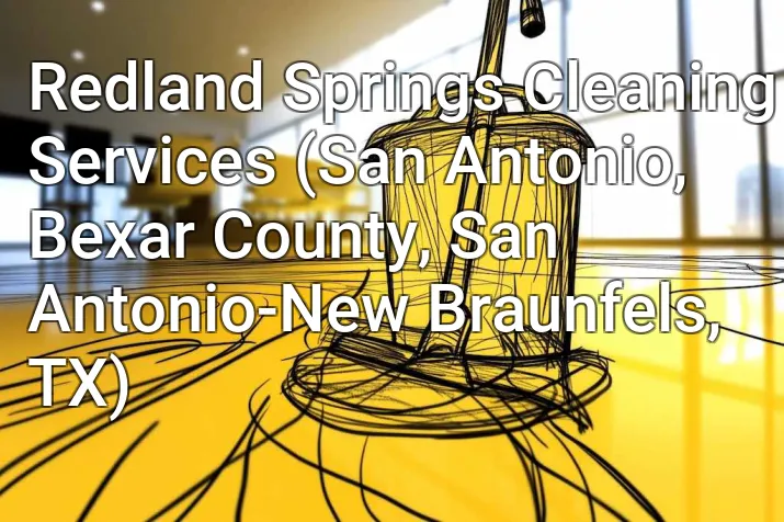 Redland Springs Cleaning Services (San Antonio, Bexar County, San Antonio-New Braunfels, TX)