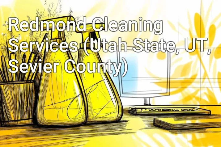 Redmond Cleaning Services (Utah State, UT, Sevier County)