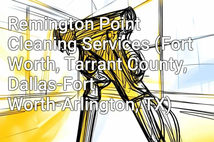 Remington Point Cleaning Services (Fort Worth, Tarrant County, Dallas-Fort Worth-Arlington, TX)