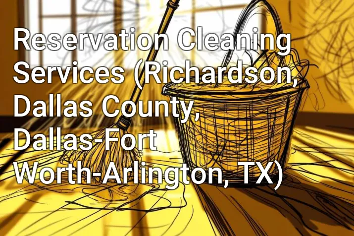 Reservation Cleaning Services (Richardson, Dallas County, Dallas-Fort Worth-Arlington, TX)