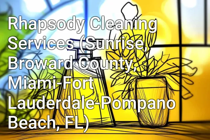 Rhapsody Cleaning Services (Sunrise, Broward County, Miami-Fort Lauderdale-Pompano Beach, FL)