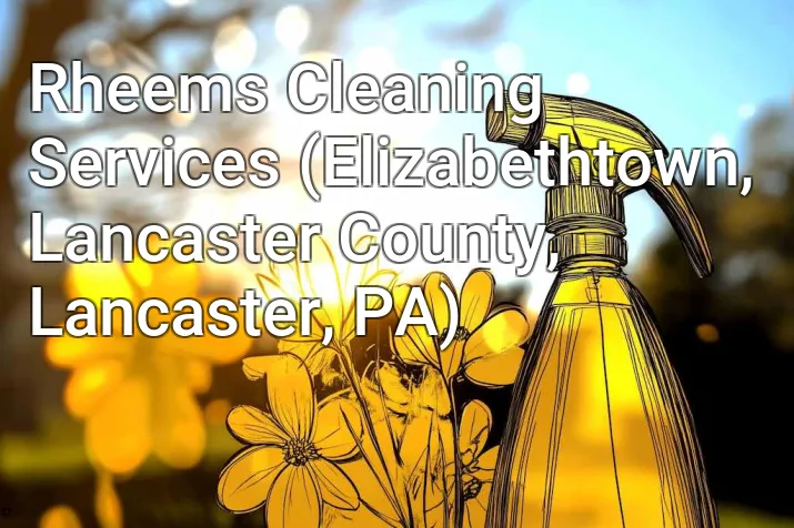 Rheems Cleaning Services (Elizabethtown, Lancaster County, Lancaster, PA)