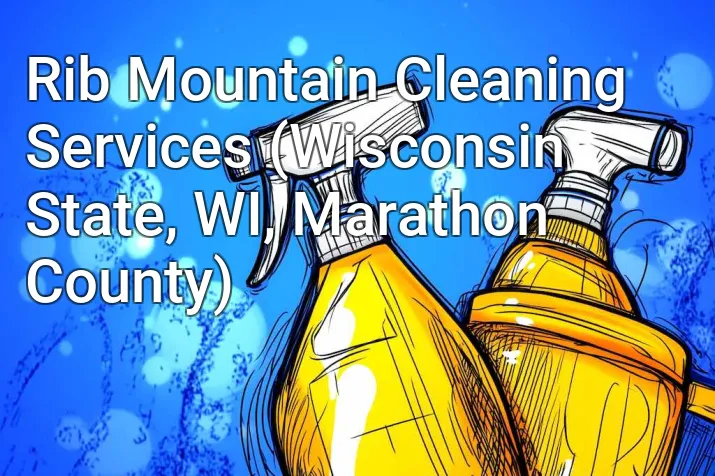 Rib Mountain Cleaning Services (Wisconsin State, WI, Marathon County)