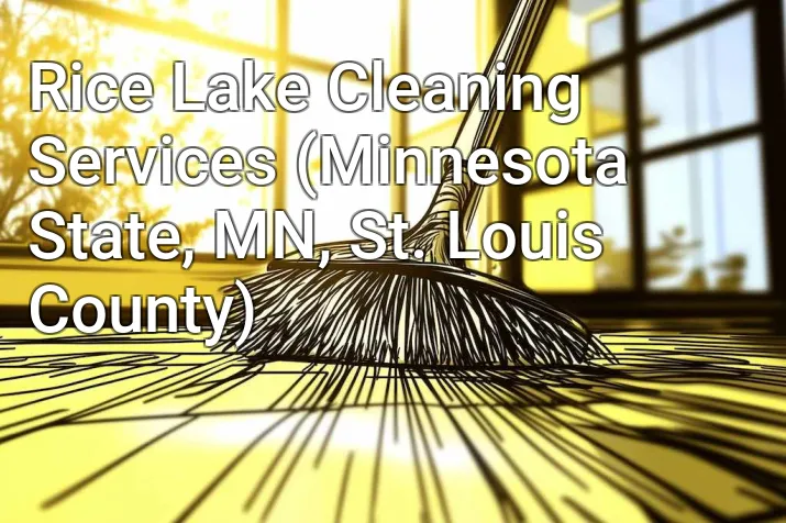 Rice Lake Cleaning Services (Minnesota State, MN, St. Louis County)
