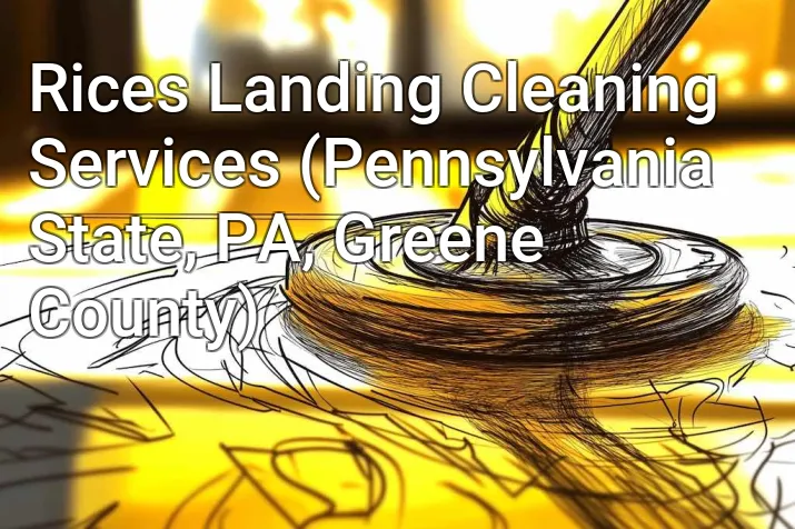 Rices Landing Cleaning Services (Pennsylvania State, PA, Greene County)