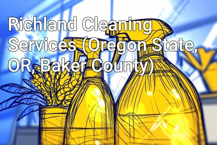 Richland Cleaning Services (Oregon State, OR, Baker County)