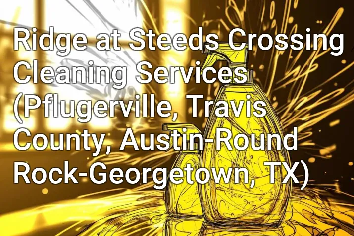 Ridge at Steeds Crossing Cleaning Services (Pflugerville, Travis County, Austin-Round Rock-Georgetown, TX)