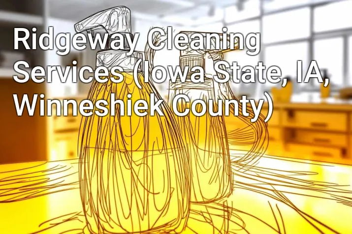 Ridgeway Cleaning Services (Iowa State, IA, Winneshiek County)