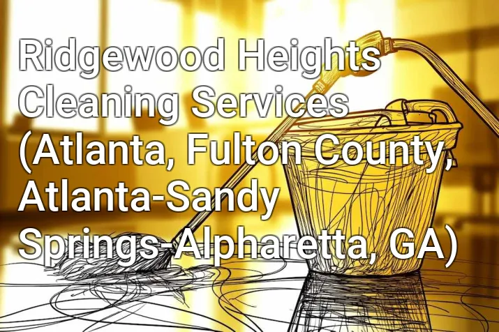 Ridgewood Heights Cleaning Services (Atlanta, Fulton County, Atlanta-Sandy Springs-Alpharetta, GA)