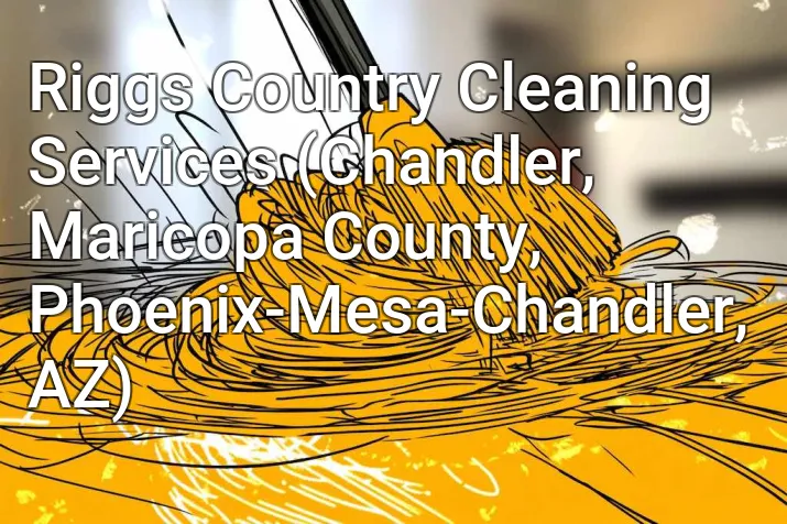 Riggs Country Cleaning Services (Chandler, Maricopa County, Phoenix-Mesa-Chandler, AZ)