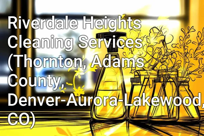 Riverdale Heights Cleaning Services (Thornton, Adams County, Denver-Aurora-Lakewood, CO)
