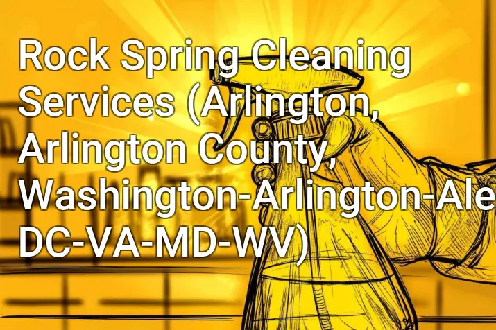 Rock Spring Cleaning Services (Arlington, Arlington County, Washington-Arlington-Alexandria, DC-VA-MD-WV)