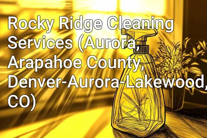 Rocky Ridge Cleaning Services (Aurora, Arapahoe County, Denver-Aurora-Lakewood, CO)