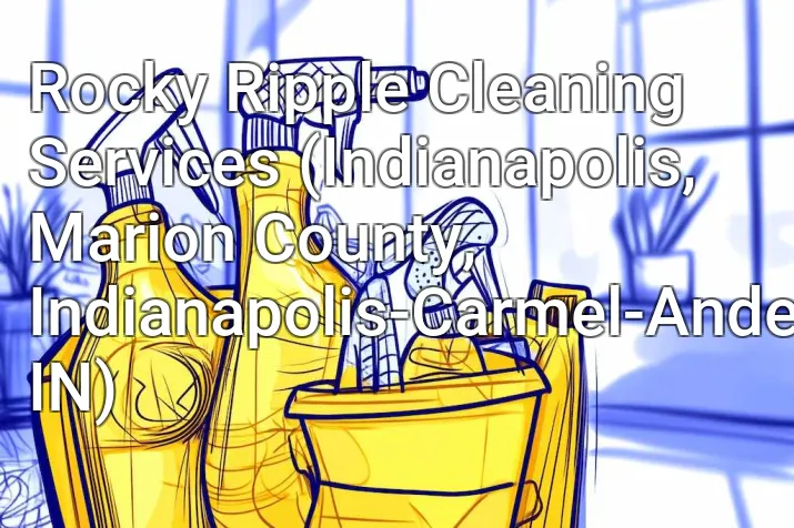 Rocky Ripple Cleaning Services (Indianapolis, Marion County, Indianapolis-Carmel-Anderson, IN)