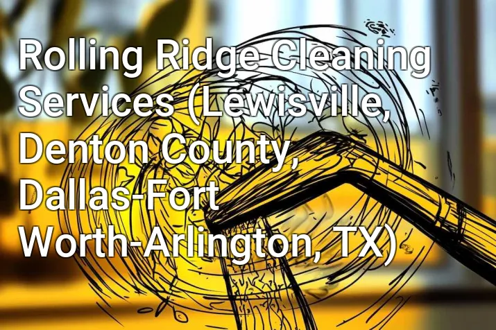 Rolling Ridge Cleaning Services (Lewisville, Denton County, Dallas-Fort Worth-Arlington, TX)