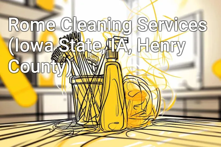 Rome Cleaning Services (Iowa State, IA, Henry County)