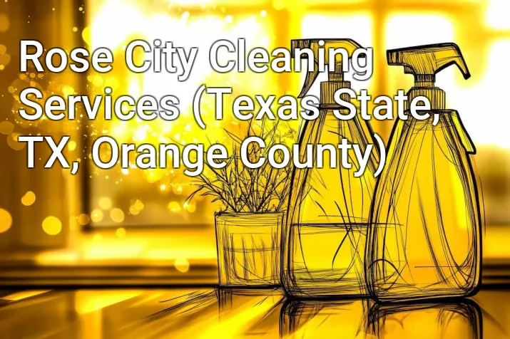 Rose City Cleaning Services (Texas State, TX, Orange County)