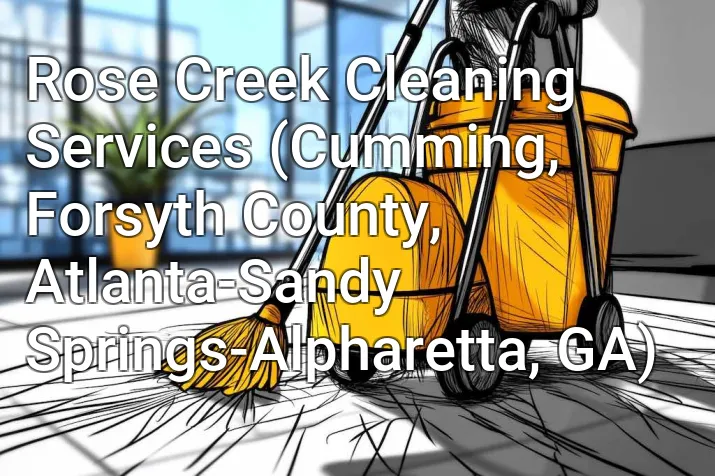 Rose Creek Cleaning Services (Cumming, Forsyth County, Atlanta-Sandy Springs-Alpharetta, GA)