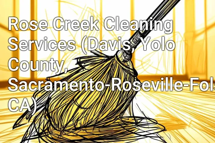 Rose Creek Cleaning Services (Davis, Yolo County, Sacramento-Roseville-Folsom, CA)