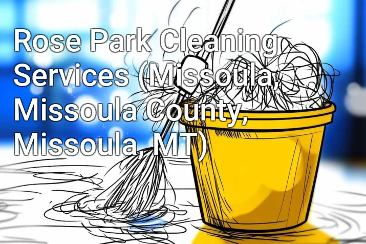 Rose Park Cleaning Services (Missoula, Missoula County, Missoula, MT)