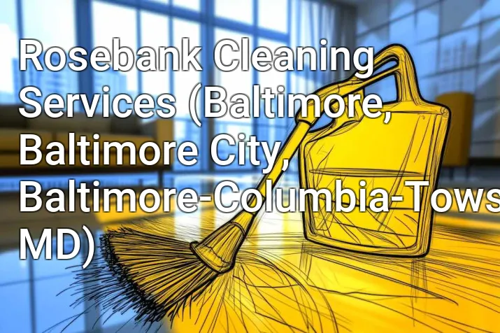 Rosebank Cleaning Services (Baltimore, Baltimore City, Baltimore-Columbia-Towson, MD)