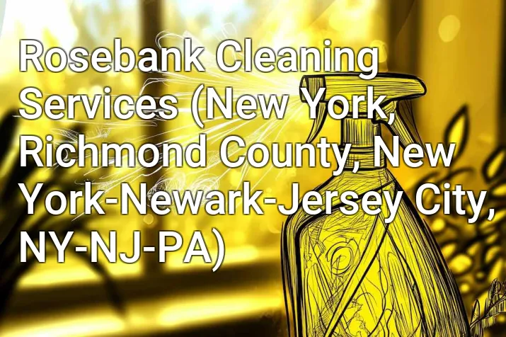 Rosebank Cleaning Services (New York, Richmond County, New York-Newark-Jersey City, NY-NJ-PA)