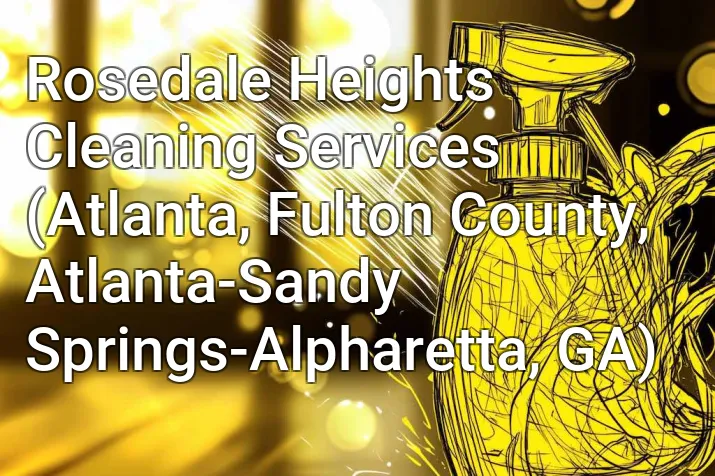 Rosedale Heights Cleaning Services (Atlanta, Fulton County, Atlanta-Sandy Springs-Alpharetta, GA)