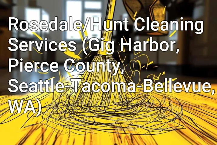 Rosedale/Hunt Cleaning Services (Gig Harbor, Pierce County, Seattle-Tacoma-Bellevue, WA)