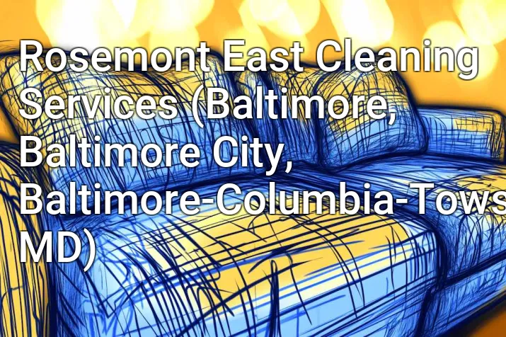Rosemont East Cleaning Services (Baltimore, Baltimore City, Baltimore-Columbia-Towson, MD)