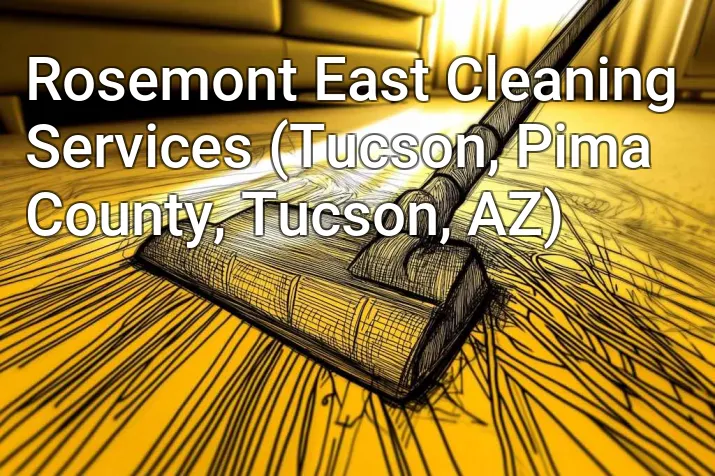 Rosemont East Cleaning Services (Tucson, Pima County, Tucson, AZ)
