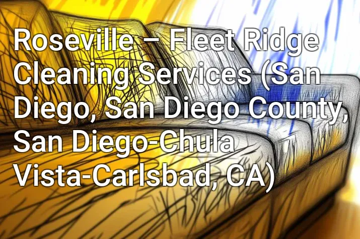 Roseville – Fleet Ridge Cleaning Services (San Diego, San Diego County, San Diego-Chula Vista-Carlsbad, CA)