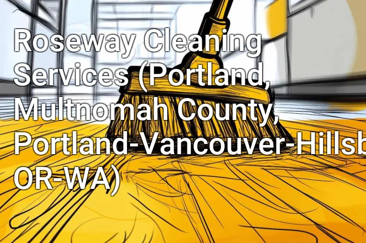 Roseway Cleaning Services (Portland, Multnomah County, Portland-Vancouver-Hillsboro, OR-WA)
