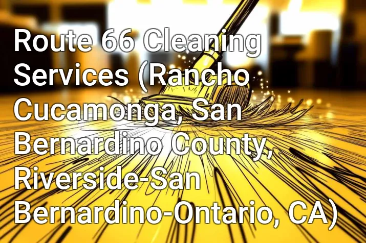 Route 66 Cleaning Services (Rancho Cucamonga, San Bernardino County, Riverside-San Bernardino-Ontario, CA)