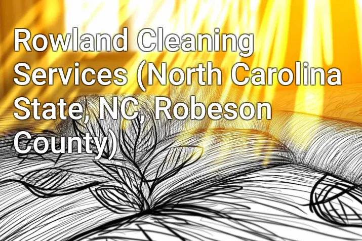 Rowland Cleaning Services (North Carolina State, NC, Robeson County)
