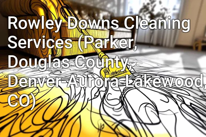 Rowley Downs Cleaning Services (Parker, Douglas County, Denver-Aurora-Lakewood, CO)