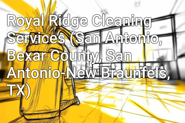Royal Ridge Cleaning Services (San Antonio, Bexar County, San Antonio-New Braunfels, TX)